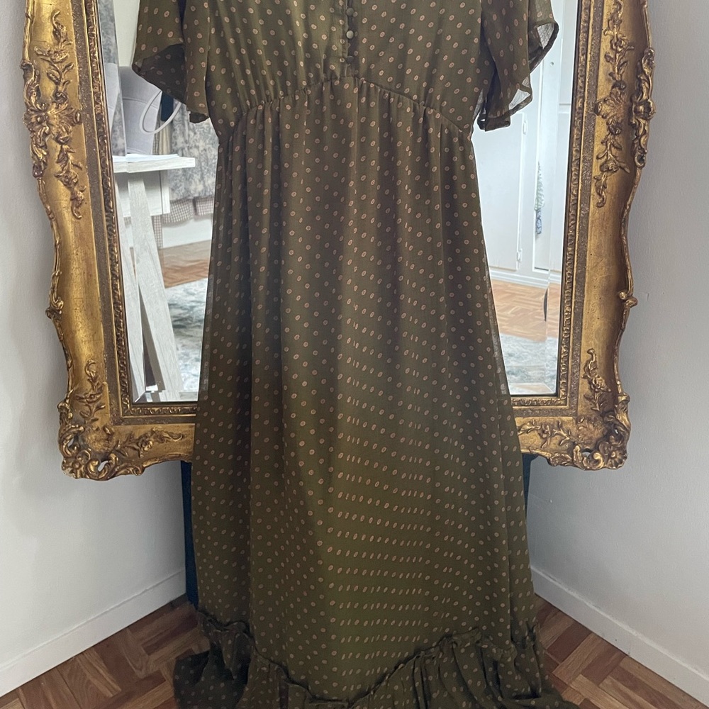 Roolee Maxi Green Dress